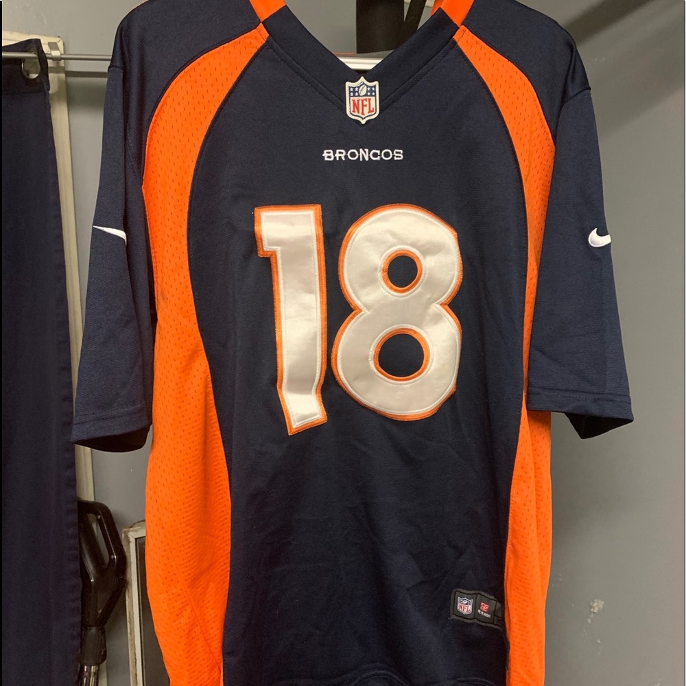 Peyton Manning Broncos embroidered jersey